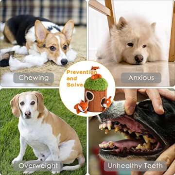 Deomfe Hide and Seek Dog Toy - Squeaky Interactive Sloth Toy