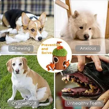 Deomfe Hide and Seek Dog Toy - Squeaky Interactive Sloth Toy