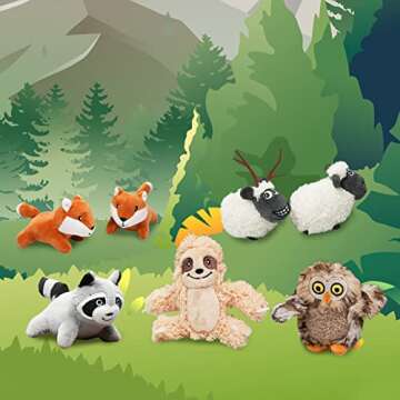 Deomfe Hide and Seek Dog Toy - Squeaky Interactive Sloth Toy