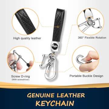 QBUC for Chevy Key Fob Cover with Keychain Soft TPU Protection Case Compatible with 2021-2025 Chevy Tahoe Suburban GMC Yukon Denali Silverado 6-Buttons(Gold Trim Black)