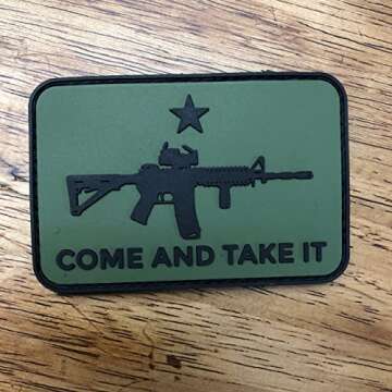 Come and TAKE IT AR-15 PVC Morale Patch - 2A Second Amendment Pride