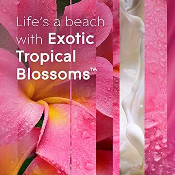 Glade PlugIns Refills Air Freshener, Scented and Essential Oils for Home and Bathroom, Exotic Tropical Blossoms, 3.35 Fl Oz, 5 Count