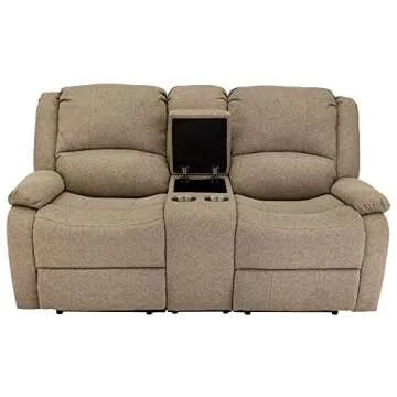 RecPro Charles Double Recliner RV Sofa for Comfort and Style
