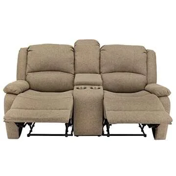 RecPro Charles Double Recliner RV Sofa for Comfort and Style