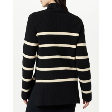 Stylish Women's Drop Shoulder Turtleneck - Camilla by The Drop