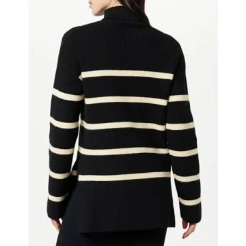 Stylish Women's Drop Shoulder Turtleneck - Camilla by The Drop