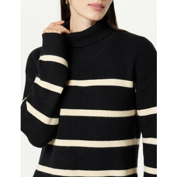 Stylish Women's Drop Shoulder Turtleneck - Camilla by The Drop
