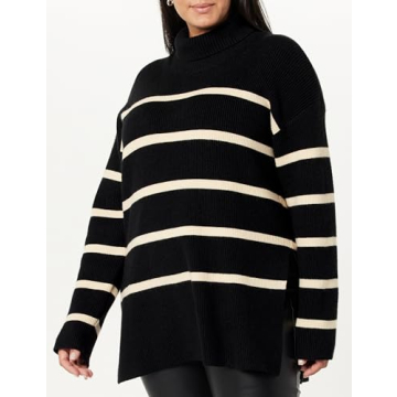 Stylish Women's Drop Shoulder Turtleneck - Camilla by The Drop