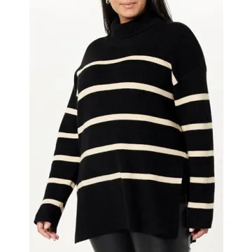 Stylish Women's Drop Shoulder Turtleneck - Camilla by The Drop