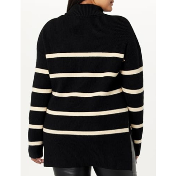 Stylish Women's Drop Shoulder Turtleneck - Camilla by The Drop