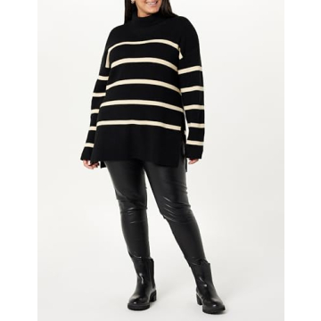 Stylish Women's Drop Shoulder Turtleneck - Camilla by The Drop