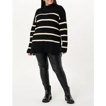 Stylish Women's Drop Shoulder Turtleneck - Camilla by The Drop