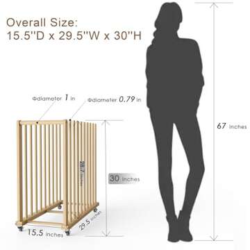 UNZERO Art Storage Rack, Art Canvas Storage, Art Drying Rack, Canvas Boards Rack Art Storage with Handle & Caster Wheels for Drawing Board, Panel, Paper Pad for Art Studios, Artworks, Gallery