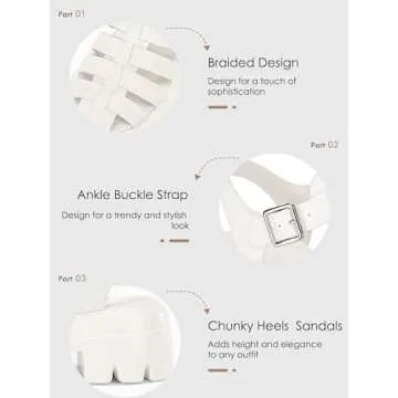 Coutgo Women's Chic Platform Fisherman Sandals for Summer