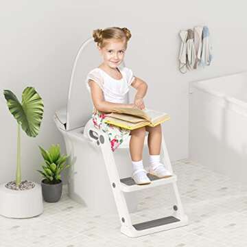 XJD Potty Training Toilet with Step Ladder and Cushion