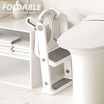 XJD Potty Training Toilet with Step Ladder and Cushion
