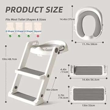 XJD Potty Training Toilet with Step Ladder and Cushion