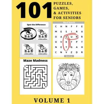 Fun Puzzles & Games for Seniors in Large Print