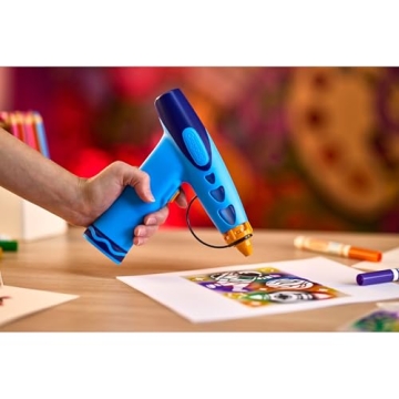 Crayola Marker Airbrush Spray Art Kit, Battery-Powered Sprayer with 8 Washable Markers & 5 Stencils,...