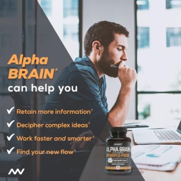 ONNIT Alpha Brain Nootropic Supplement for Memory & Focus