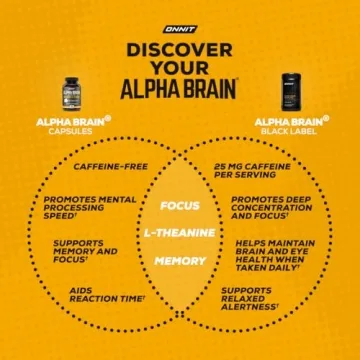 ONNIT Alpha Brain Nootropic Supplement for Memory & Focus