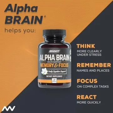 ONNIT Alpha Brain Nootropic Supplement for Memory & Focus