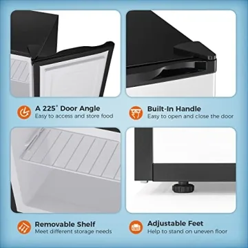 Kismile 1.1 Cu.ft Mini Freezer for Home & Office