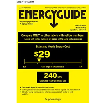 Kismile 1.1 Cu.ft Mini Freezer for Home & Office