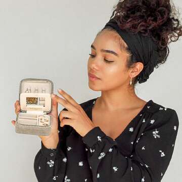 Travel Jewelry Organizer Box - Velvet, Chic & Functional