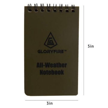 GLORYFIRE Waterproof Notebook for Outdoor Note-Taking