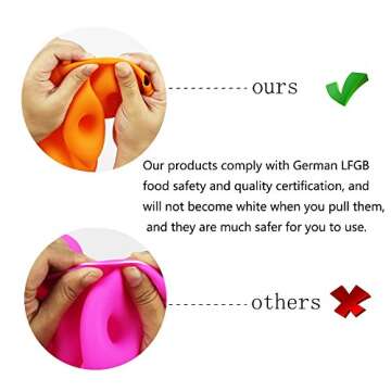 HEHALI 6-Cavity Silicone Donut Pan Set - Baking Made Easy