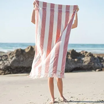 Business & Pleasure Co. Holiday Beach Towel - Luxurious Cotton Towel
