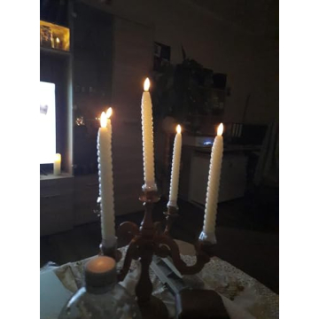Lasumora Flameless Taper Candles for Elegant Home Decor