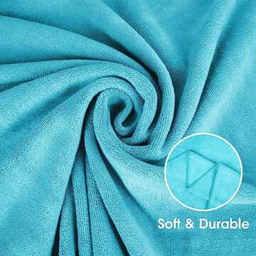 Buy JML Microfiber Bath Towels 6 Pack - Quick Drying & Soft