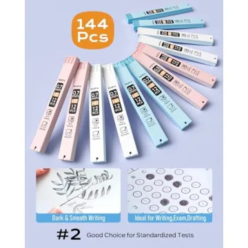 Nicpro 23PCS Pastel Mechanical Pencils with Case & Leads