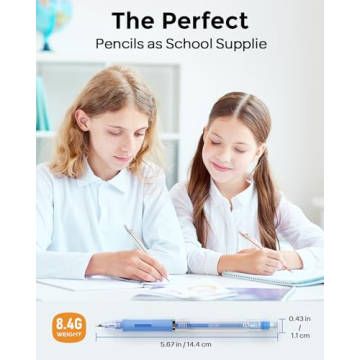 Nicpro 23PCS Pastel Mechanical Pencils with Case & Leads