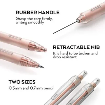 Nicpro 23PCS Pastel Mechanical Pencils with Case & Leads