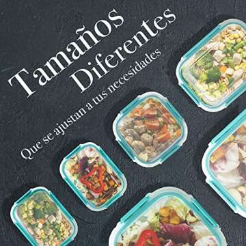 LYTIO Glass Food Containers | Leak-Proof & Durable 12 Sets