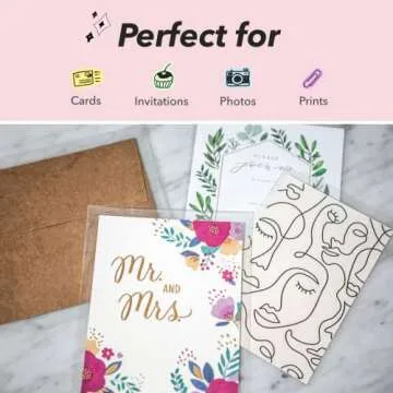 Pack It Chic - 4” X 6” (1000 Pack) Clear Resealable Cello Poly Bags - Fits 4X6 Prints, Photos, A1 Cards, Envelopes - Self Seal