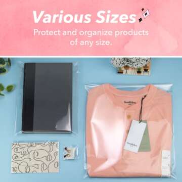 Pack It Chic - 4” X 6” (1000 Pack) Clear Resealable Cello Poly Bags - Fits 4X6 Prints, Photos, A1 Cards, Envelopes - Self Seal