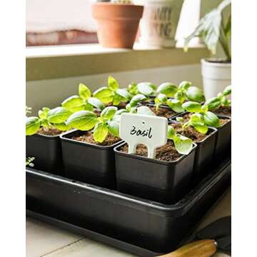 Plant Labels, Ceramic Garden Markers, Herbs Succulent Name Tags, Supplies for Seeding Pot Potted Pla...