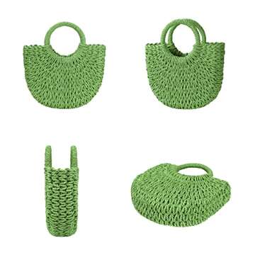 Stylish Womens Straw Beach Bag for Summer Adventures