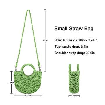 Stylish Womens Straw Beach Bag for Summer Adventures