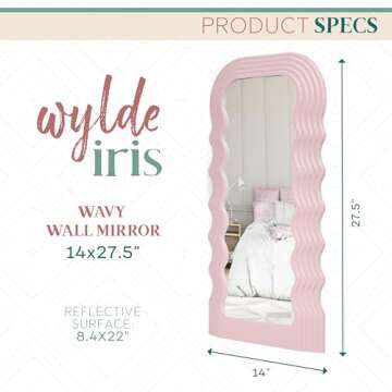 Chic Wylde Iris Wavy Wall Mirror for Your Home