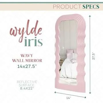 Chic Wylde Iris Wavy Wall Mirror for Your Home