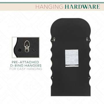 Chic Wylde Iris Wavy Wall Mirror for Your Home