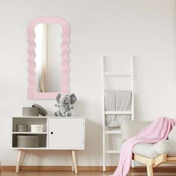 Chic Wylde Iris Wavy Wall Mirror for Your Home