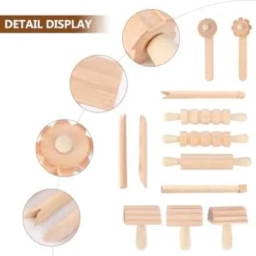 Quality Wooden Clay Tools Set for Creative Arts & Crafts