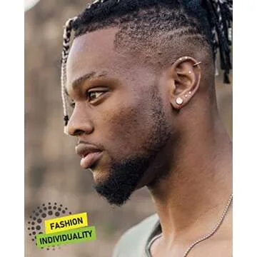 COMOSO 18K Gold Plated S925 Silver Earrings Set - 7 Pairs