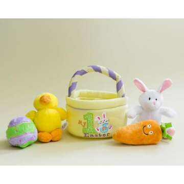 Genius Baby Toys My First Easter Basket for Baby ft Bunny Rabbit, Chick, Carrot and Easter Egg